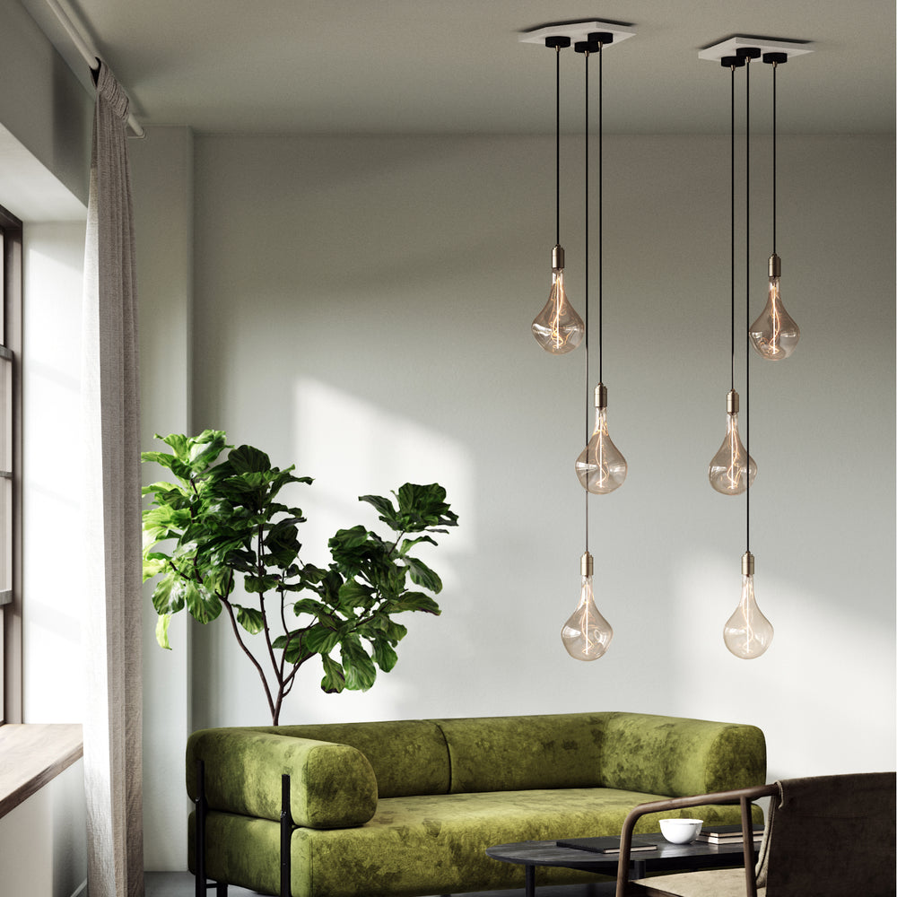 Voronoi II Pendant Light in Brass - Set of 3