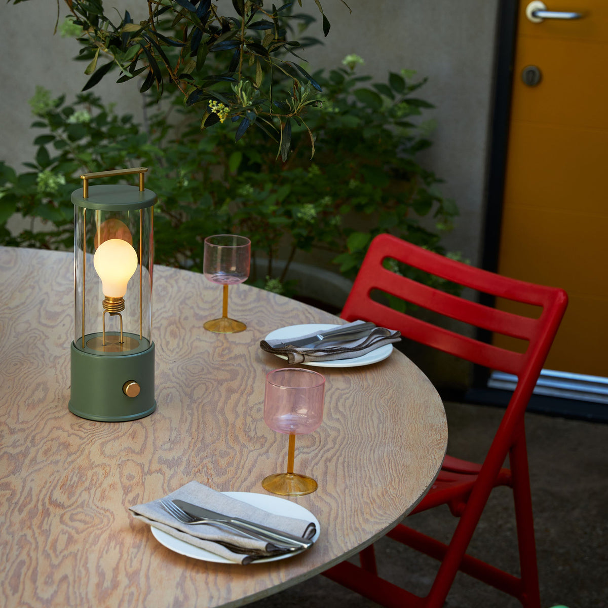 The Muse Portable Lamp in Pleasure Garden Green Set of 2 Tala