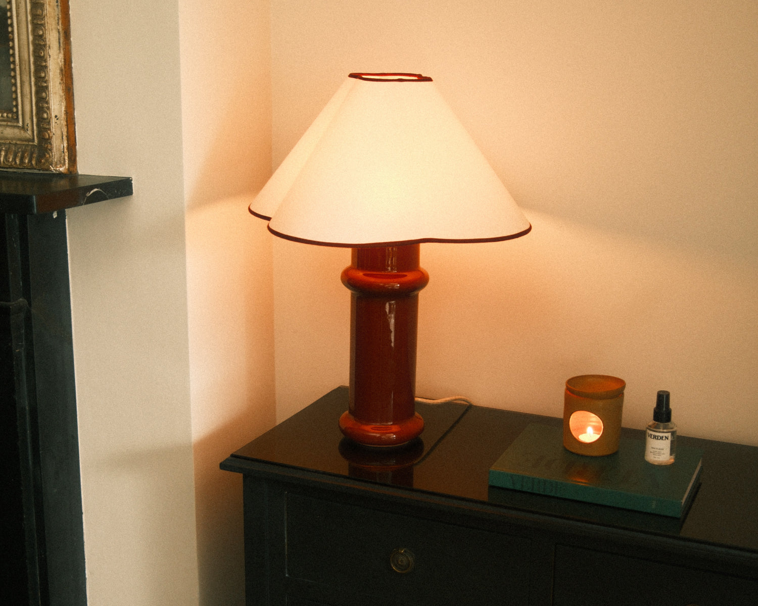 Heath Table Lamp at bright light level