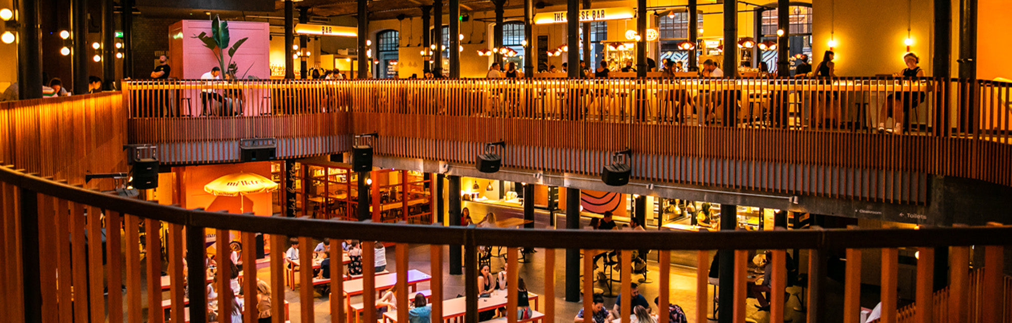 Lighting design at Seven Dials Market, London
