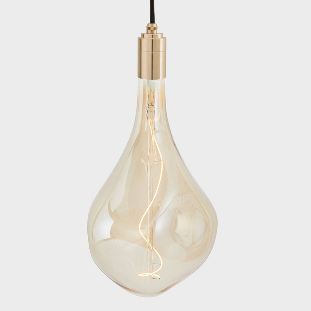 Nine Pendant in Brass + Voronoi III