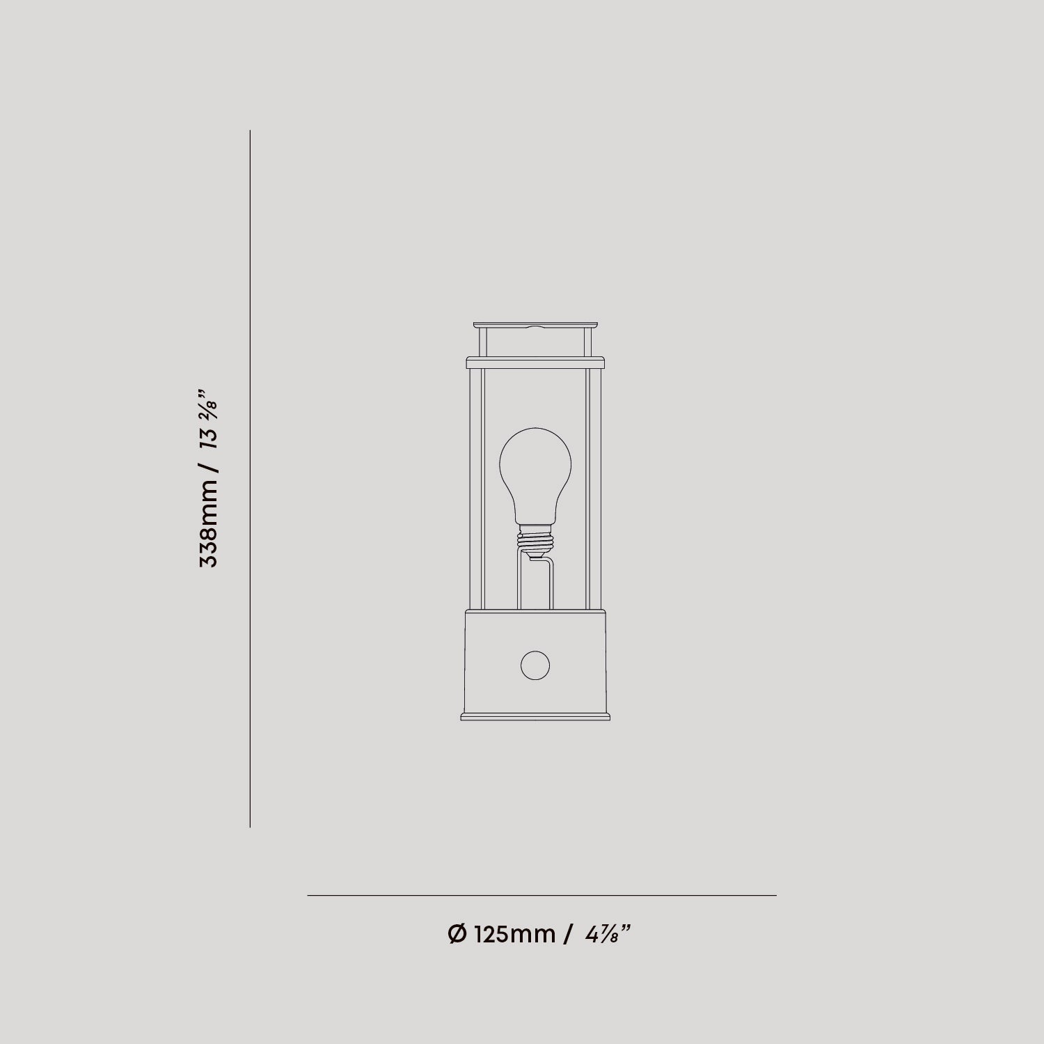 The Muse Portable Lamp in Solid Brass, Special Edition