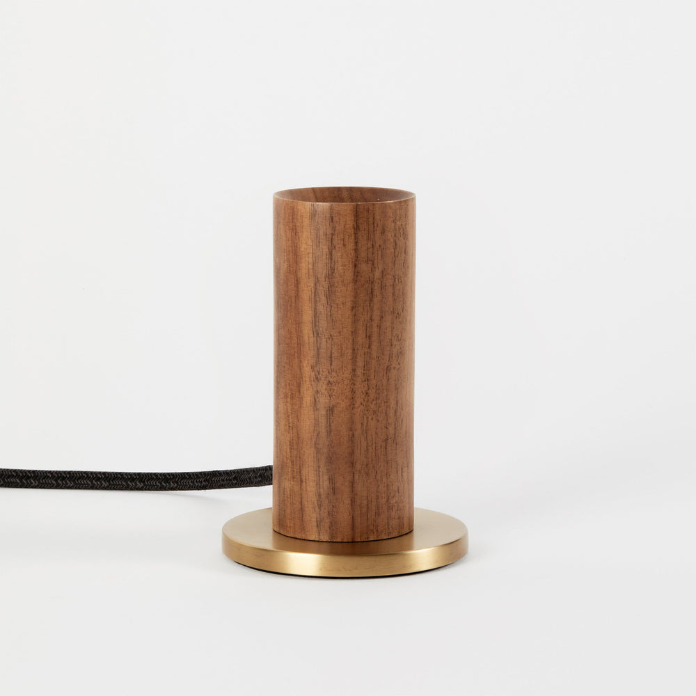 Knuckle Table Lamp in Walnut + Oval