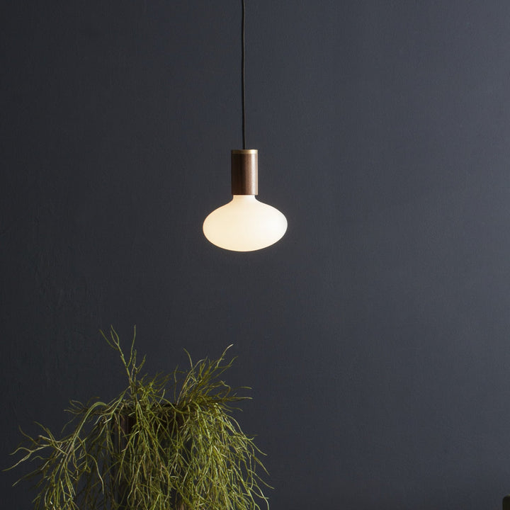 Oval II Pendant Light in Walnut