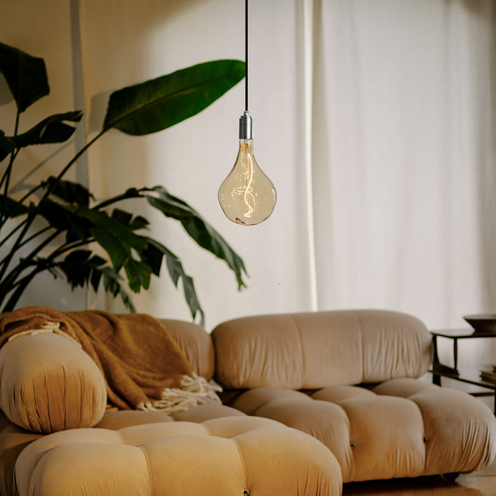 Voronoi II Plug-In Pendant Light in Silver