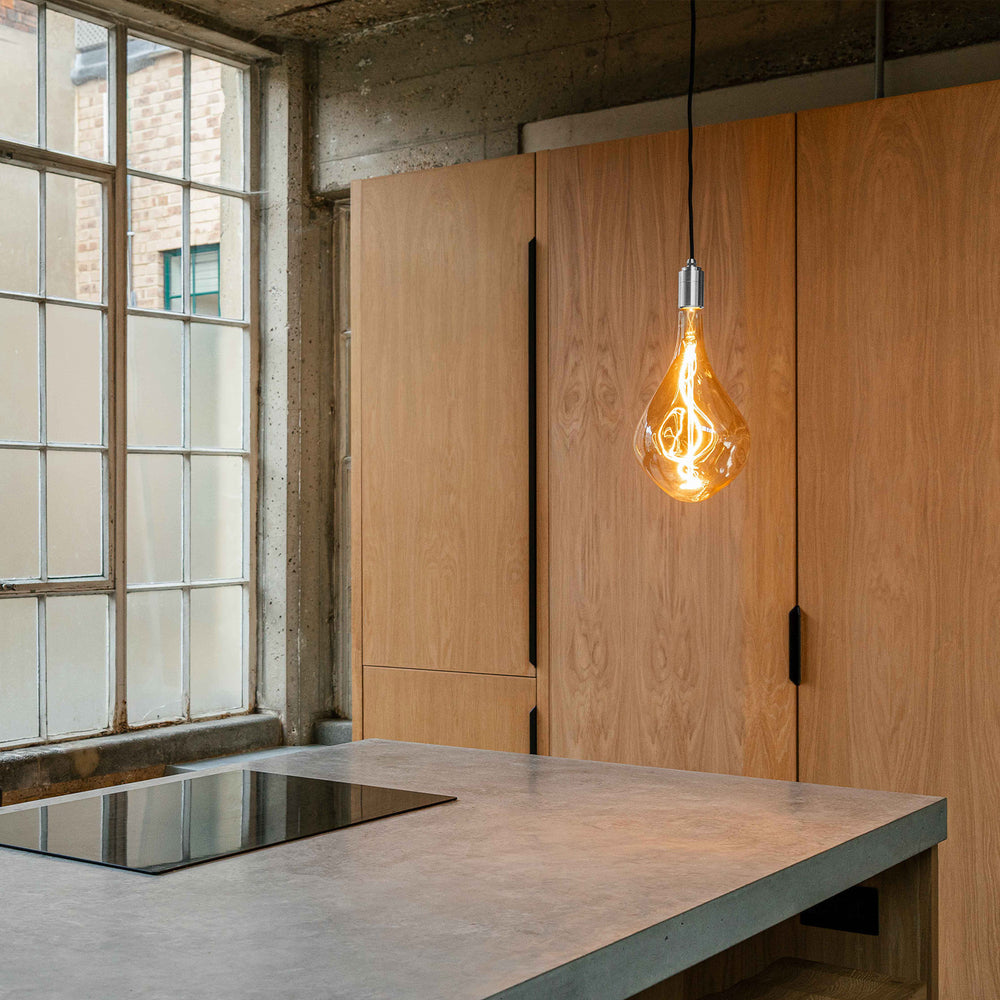 Voronoi III Plug-In Pendant Light in Silver