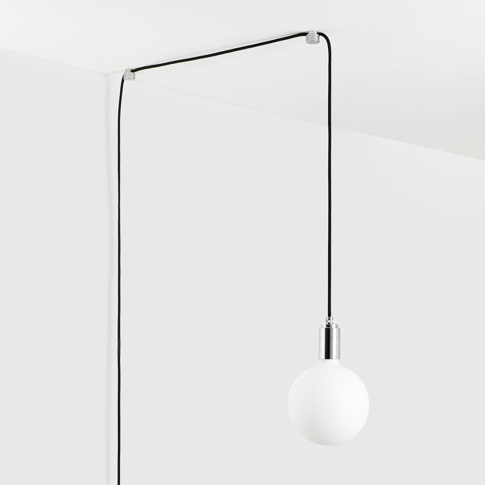 Sphere IV Plug-In Pendant Light in Silver