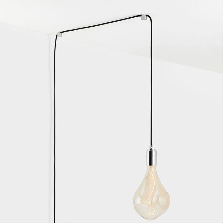 Voronoi III Plug-In Pendant Light in Silver