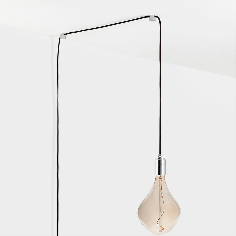 Voronoi II Plug-In Pendant Light in Silver