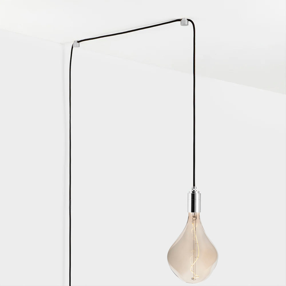 Voronoi II Plug-In Pendant Light in Silver