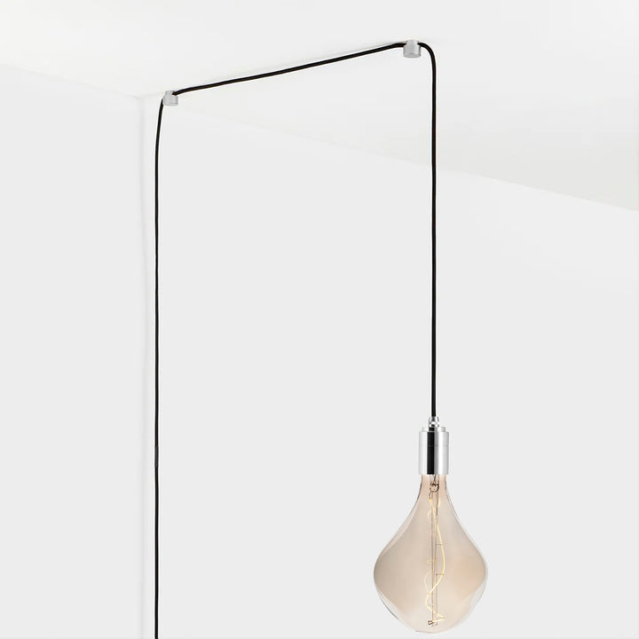 Voronoi II Plug-In Pendant Light in Silver
