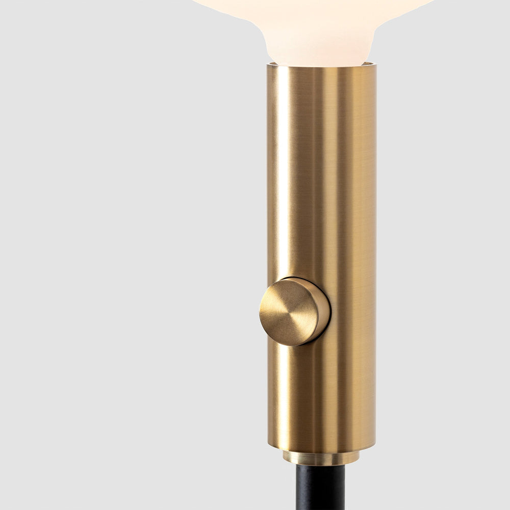 Poise Adjustable Floor Lamp in Brass