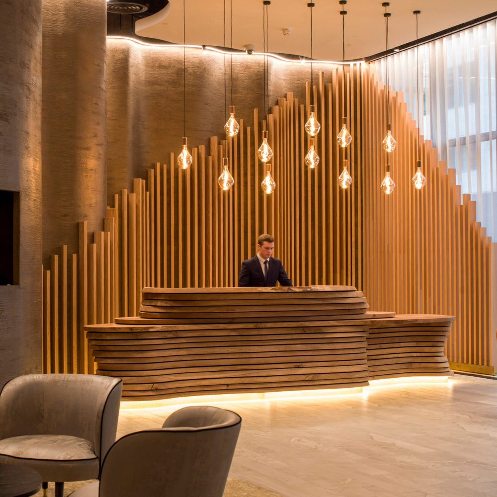 Voronoi Pendants Suspended Over Desk