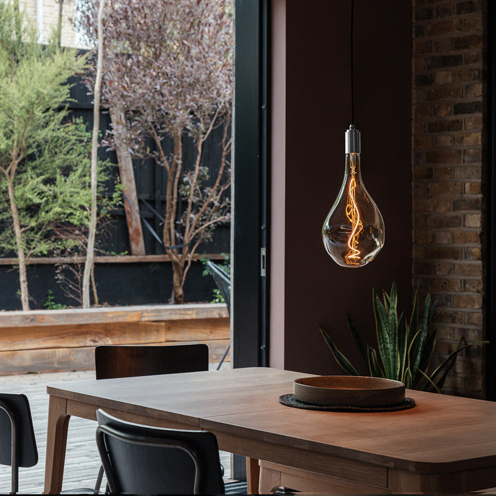 Voronoi III Pendant Light in Silver