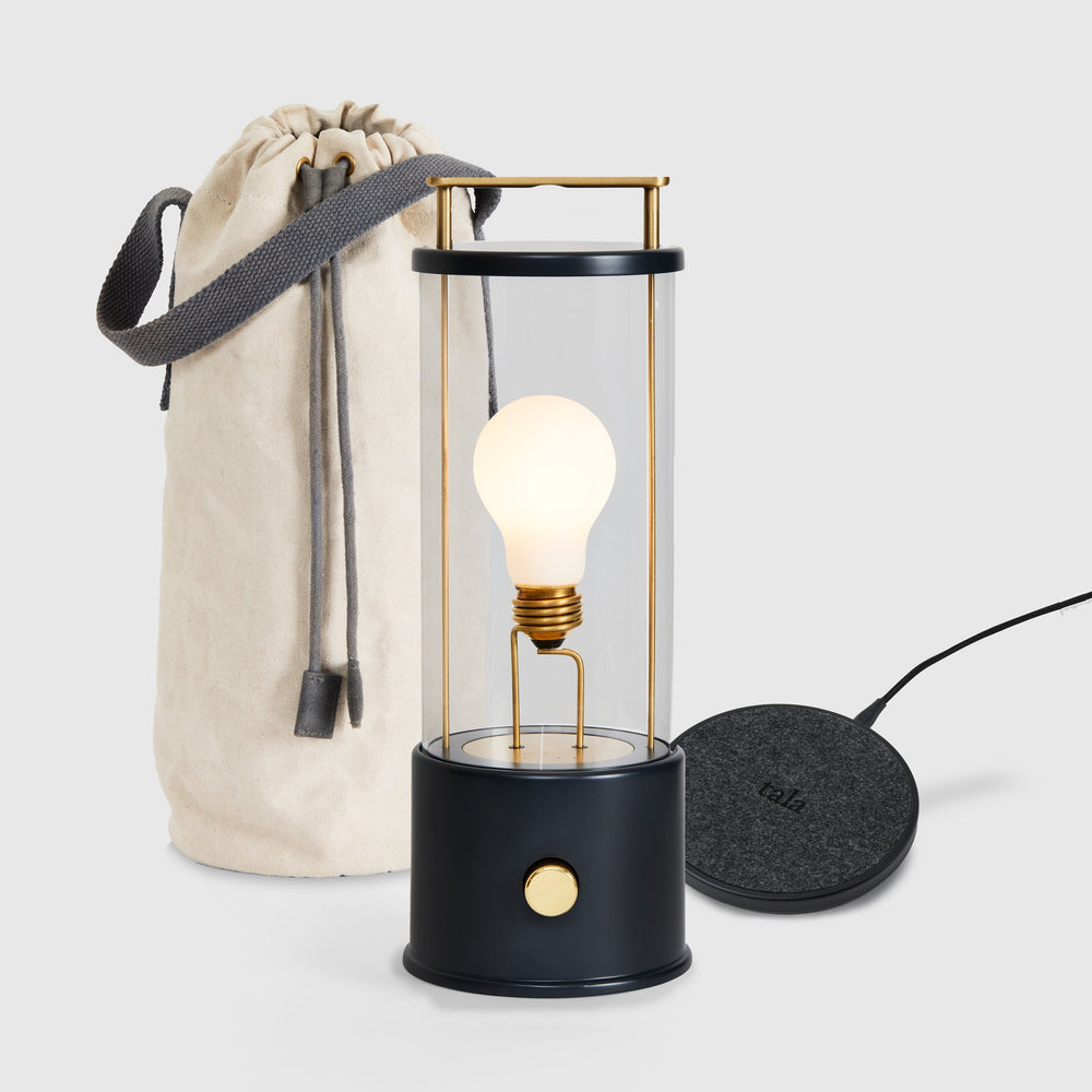 The Muse Portable Lamp in Hackles Black Bundle