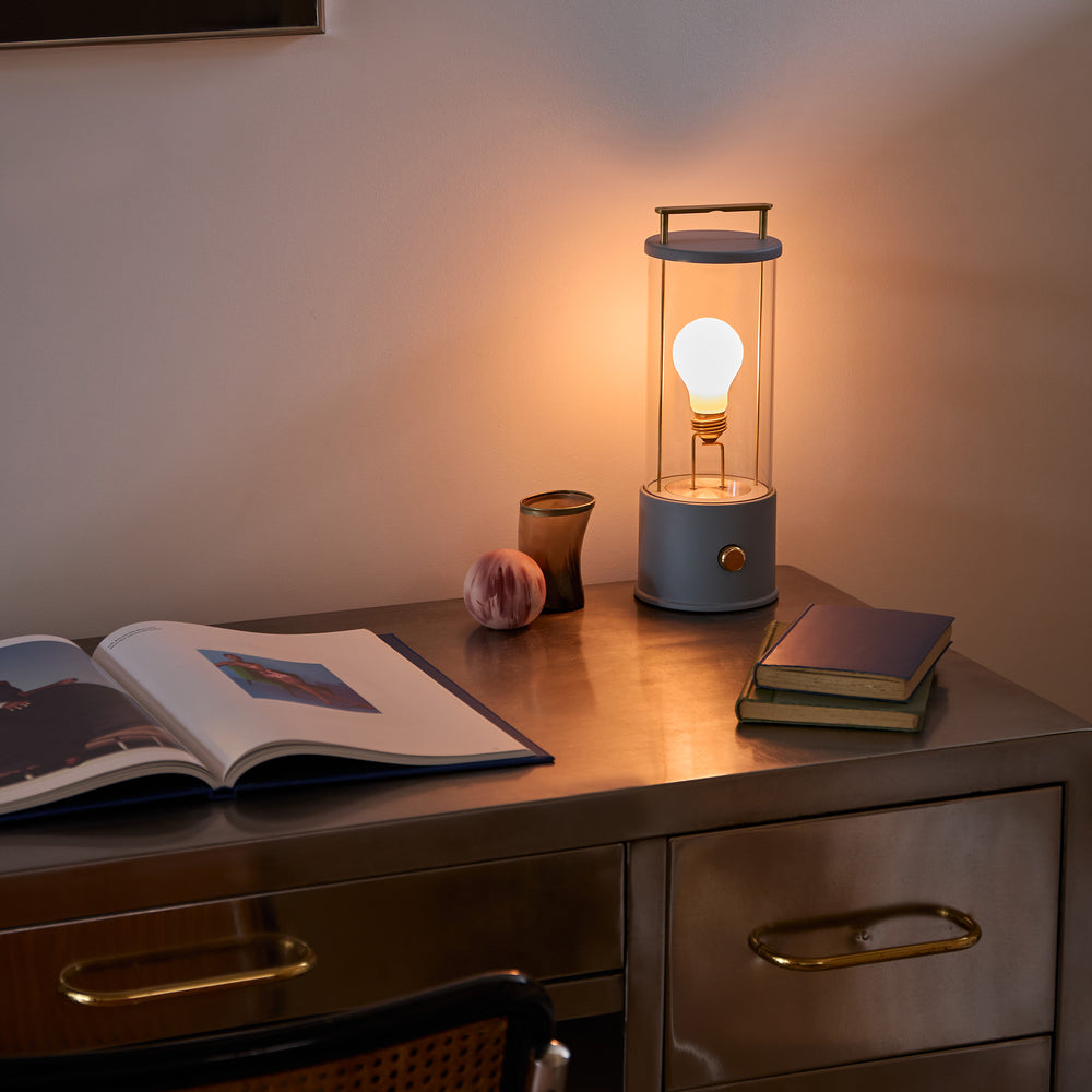 The Muse Portable Lamp in Selvedge Blue