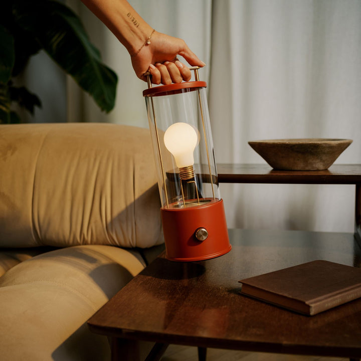 The Muse Portable Lamp in Pomona Red