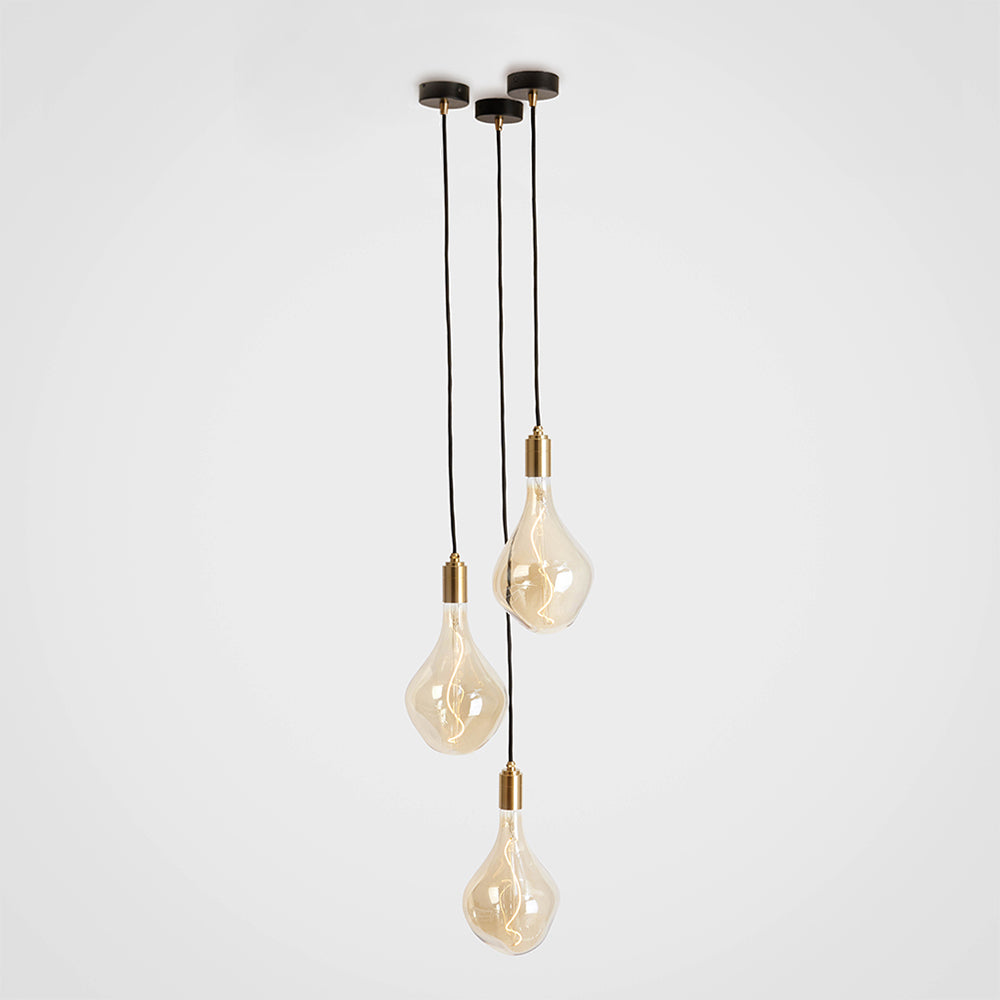 Voronoi II Pendant Light in Brass - Set of 3