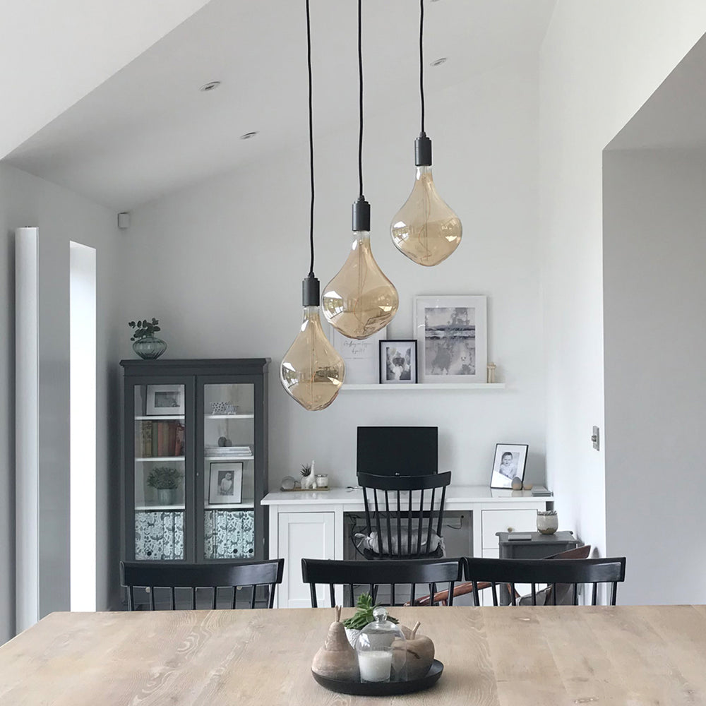 Voronoi II Pendant Light in Graphite - Set of 3