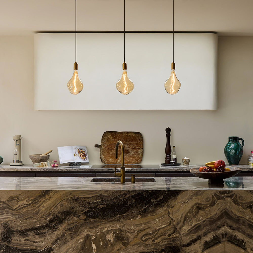 Voronoi II Pendant Light in Brass - Set of 3