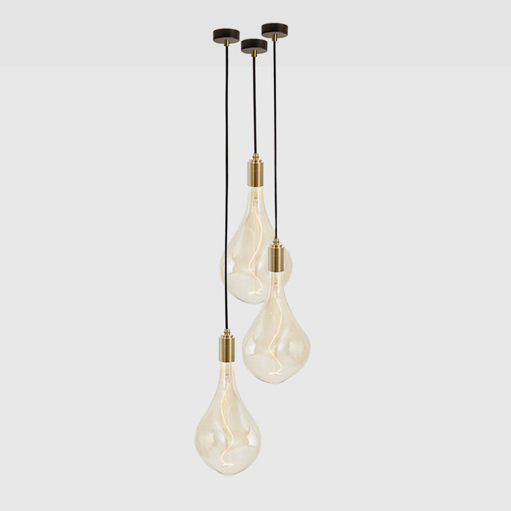 Voronoi III Pendant Light in Brass - Set of 3