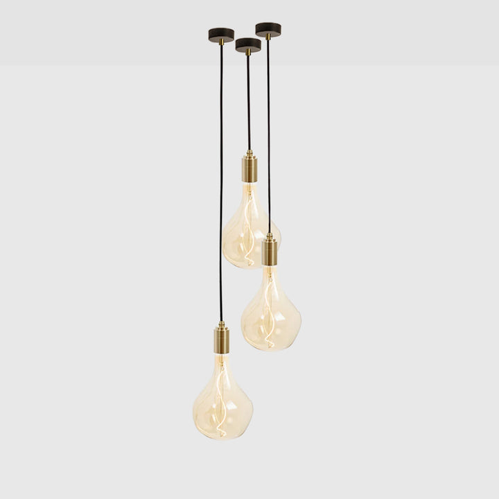 Voronoi II Pendant Light in Brass - Set of 3