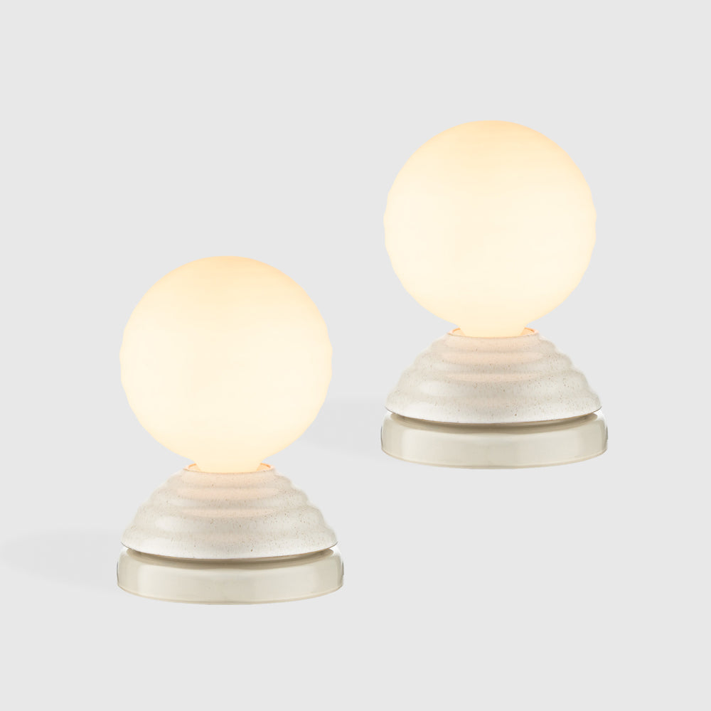 WAKE Sleep Light in Pebble White - Set of 2