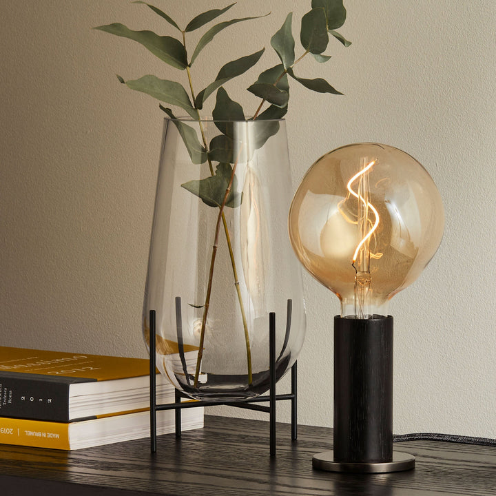 Knuckle Table Lamp in Blackened Oak