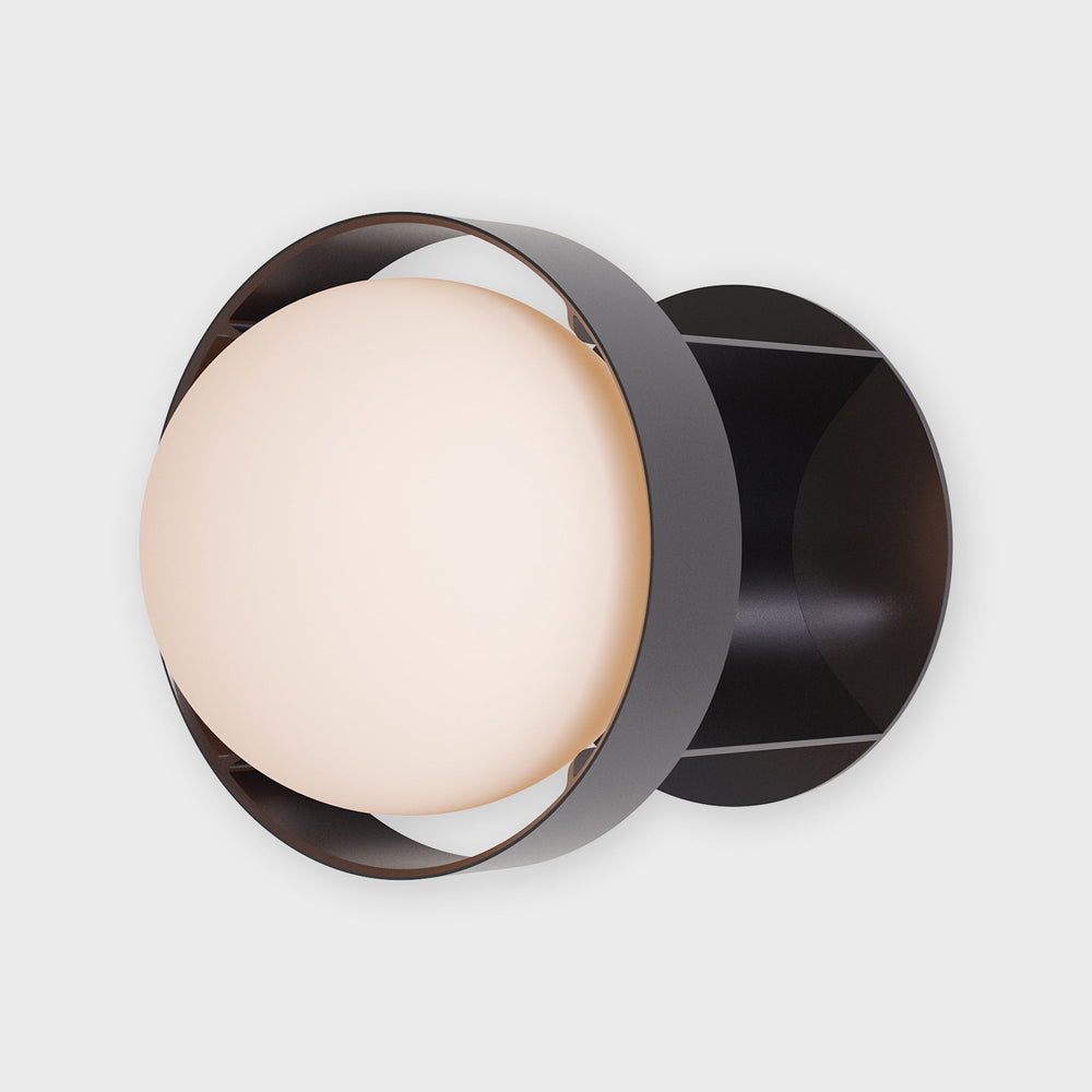 Loop Wall Light in Dark Grey + Sphere IV