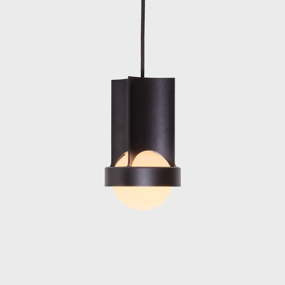 Loop Single Pendant in Dark Grey + Sphere III