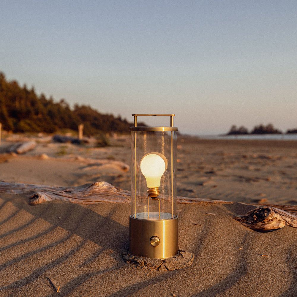 The Muse Portable Lamp in Solid Brass