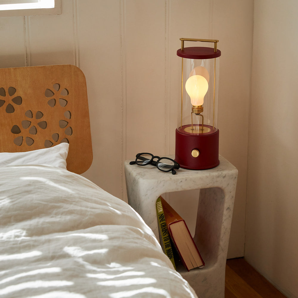 The Muse Portable Lamp in Pomona Red