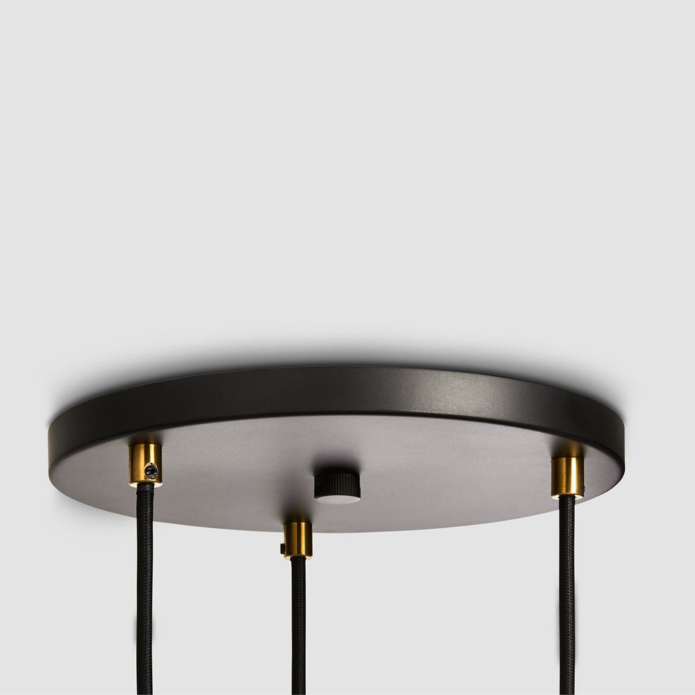 Triple Pendant in Brass + Sphere IV