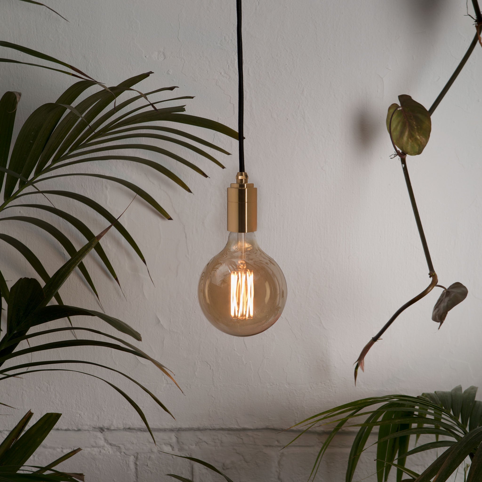 Gaia Plug In Pendant in Brass