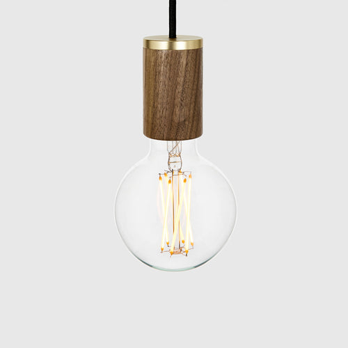 Elva Pendant Light Non-Tinted in Walnut