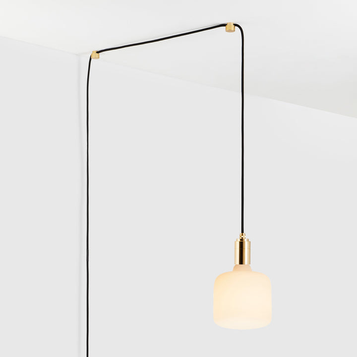 Oblo Plug-In Pendant in Brass