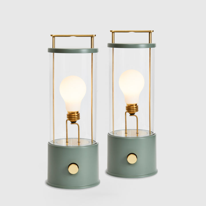 The Muse Portable Lamp in Pleasure Garden Green - Set of 2