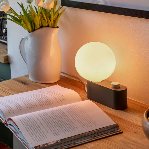 Alumina Lamp in Sage Sphere IV E27 Dimmable Table Lamps Tala