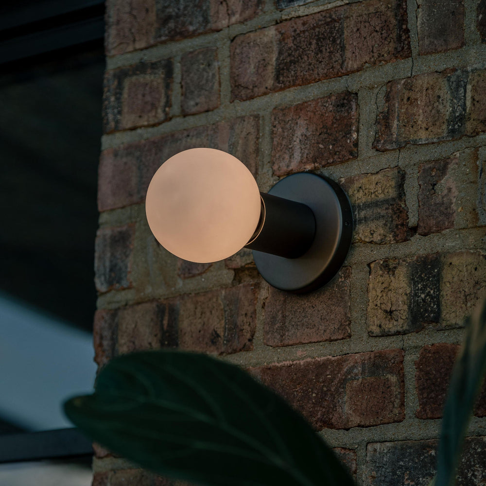 Lochan Wall Light in Graphite + Sphere III