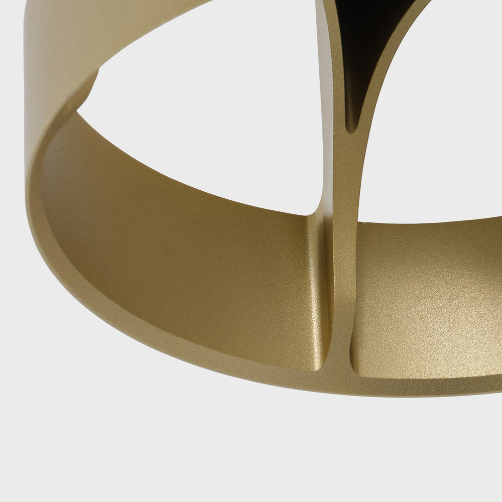Loop Single Pendant in Gold + Sphere III