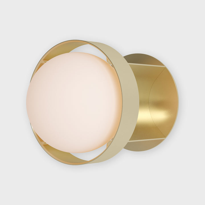 Loop Wall Light in Gold + Sphere IV