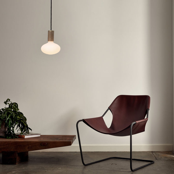 Oval Pendant Light in Oak