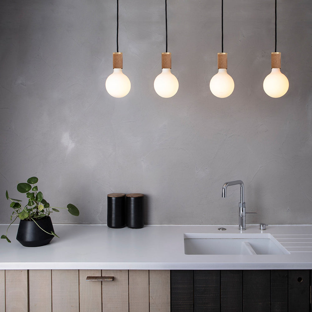 Porcelain III Pendant Light in Walnut