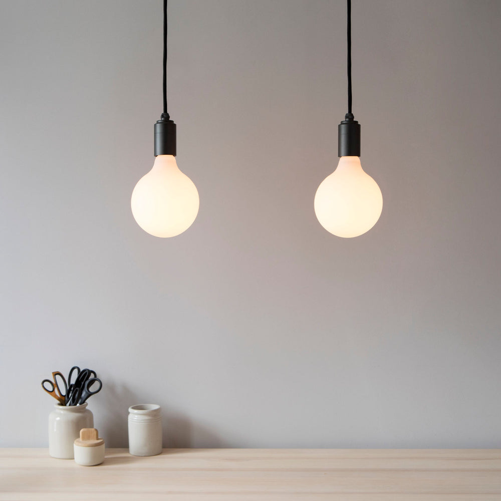 Porcelain III Pendant Light in Walnut