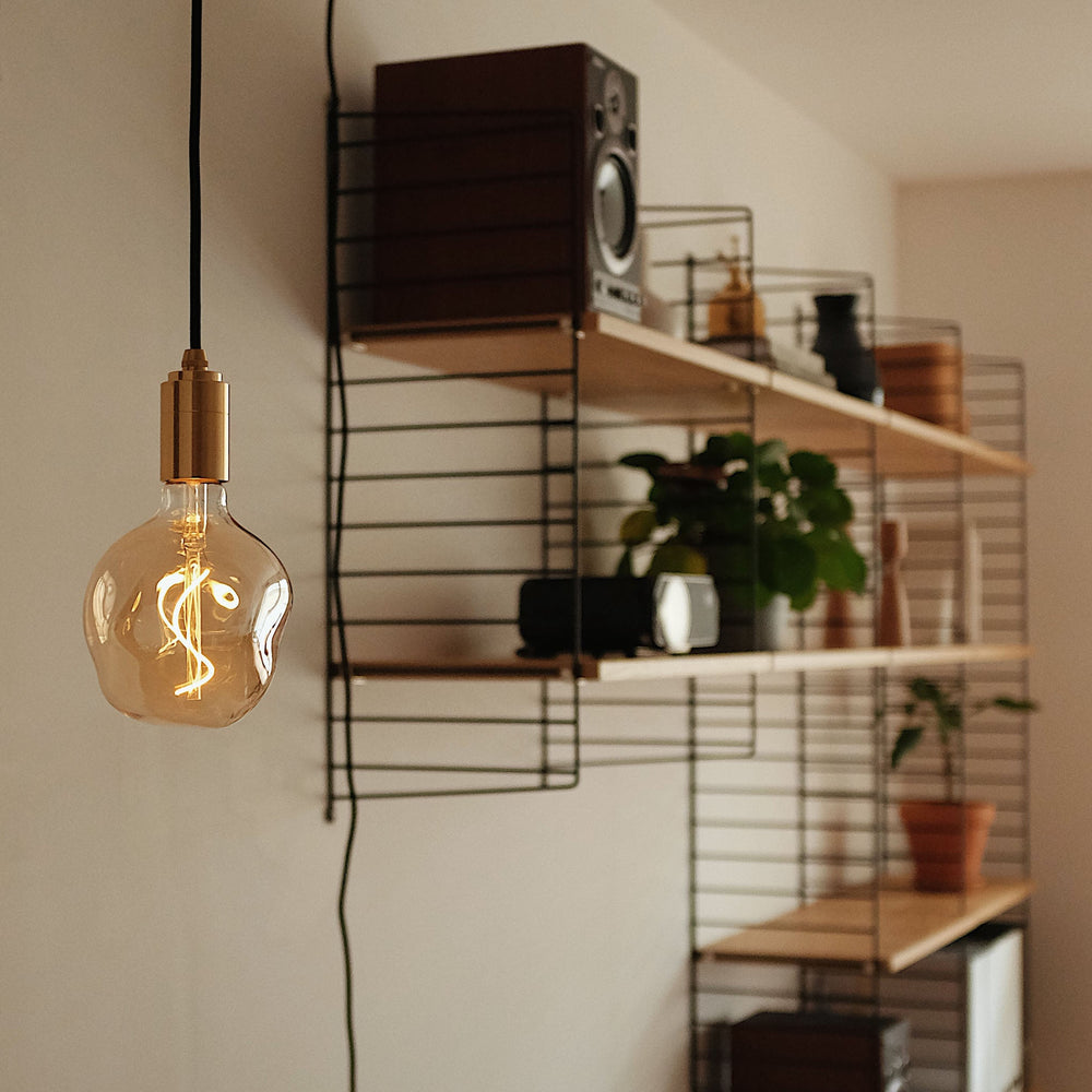 Plug-In Pendant in Brass